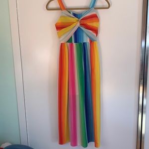 BCX Girl rainbow maxi dress.
